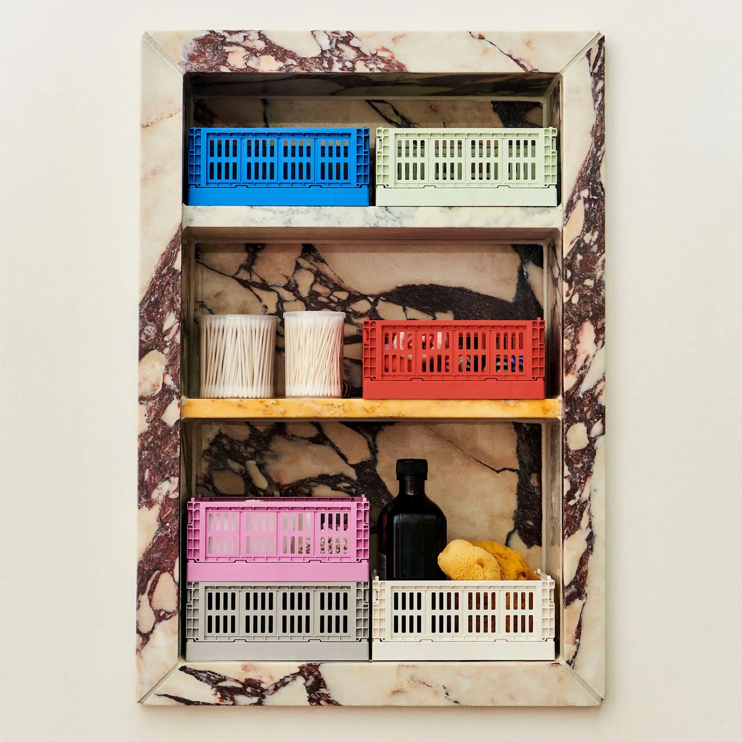 HAY Colour crate mini vit 2-pack