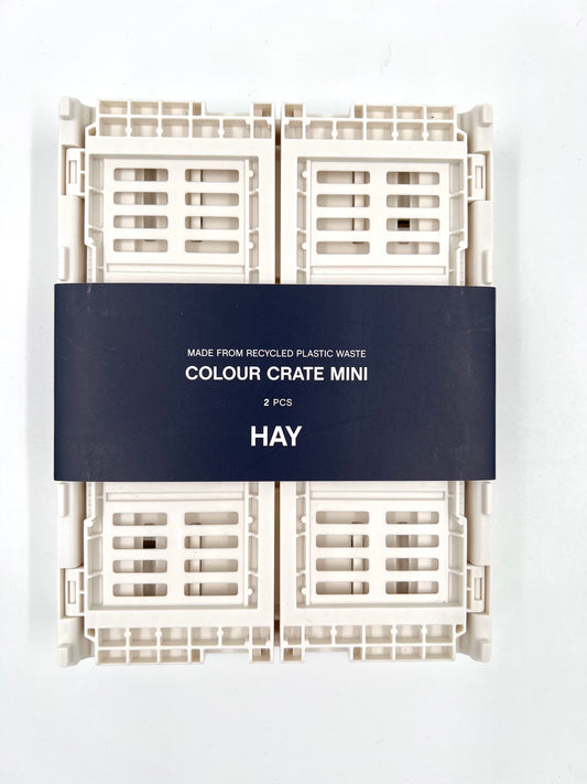 HAY Colour crate mini vit 2-pack