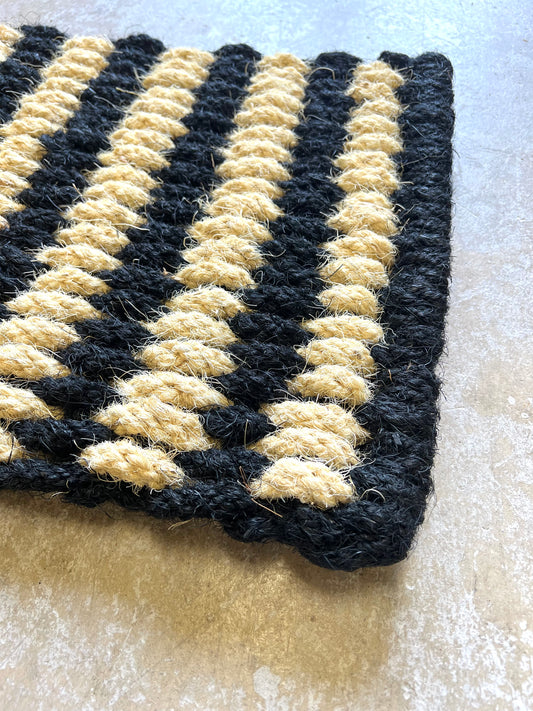 HAY coco dörrmatta svart vit