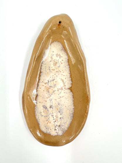 Blombruden rökelsehållare beige vit