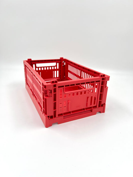 HAY colour crate small röd