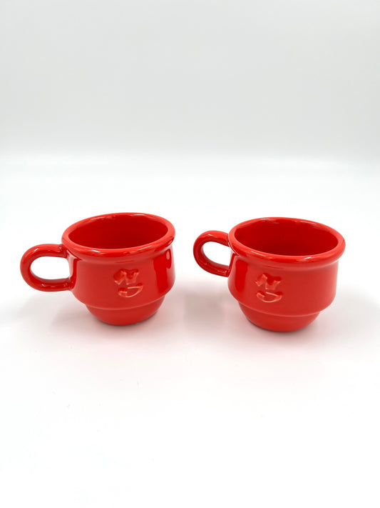 Niko June Kantine espressokoppar röd 2-pack